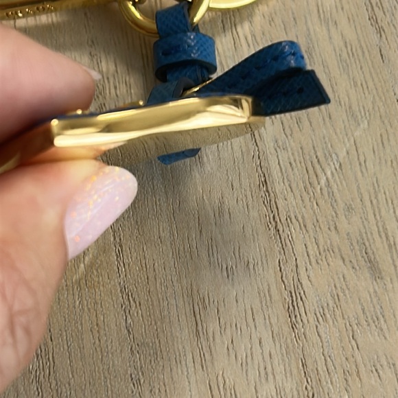 Prada Heart Keychain Bag Charm – Blue Saffiano Leather & Gold Hardware
New - Picture 8 of 8